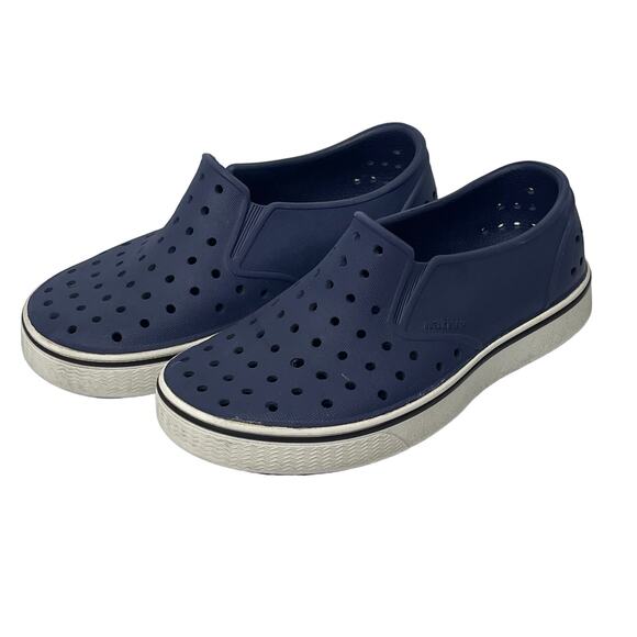Native Jefferson Shoes Girls Boys Size 11 Blue Slip on - Picture 8 of 8